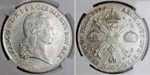 1 Thaler Impero austriaco (1804-1867) Argento Francis II, Holy Roman Emperor (1768 - 1835)