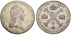 1 Thaler Impero austriaco (1804-1867) Argento Francis II, Holy Roman Emperor (1768 - 1835)