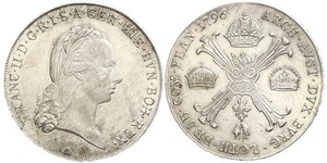 1 Thaler Impero austriaco (1804-1867) Argento Francis II, Holy Roman Emperor (1768 - 1835)