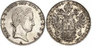 1 Thaler Impero austriaco (1804-1867) Argento Ferdinand I of Austria (1793 - 1875)