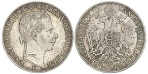 1 Thaler Impero austriaco (1804-1867) Argento Franz Joseph I (1830 - 1916)