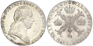 1 Thaler Impero austriaco (1804-1867) Argento 