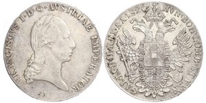 1 Thaler Impero austriaco (1804-1867) Argento Francis II, Holy Roman Emperor (1768 - 1835)