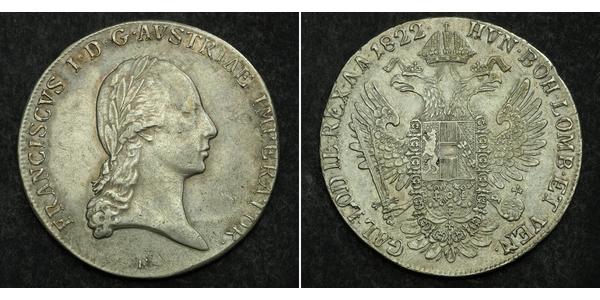 1 Thaler Impero austriaco (1804-1867) Argento Francis II, Holy Roman Emperor (1768 - 1835)