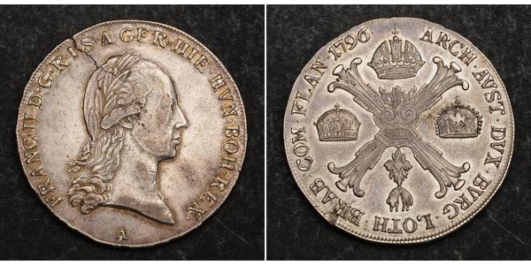 1 Thaler Impero austriaco (1804-1867) Argento Francis II, Holy Roman Emperor (1768 - 1835)