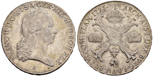 1 Thaler Impero austriaco (1804-1867) Argento Francis II, Holy Roman Emperor (1768 - 1835)