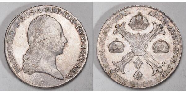 1 Thaler Impero austriaco (1804-1867) Argento Francis II, Holy Roman Emperor (1768 - 1835)