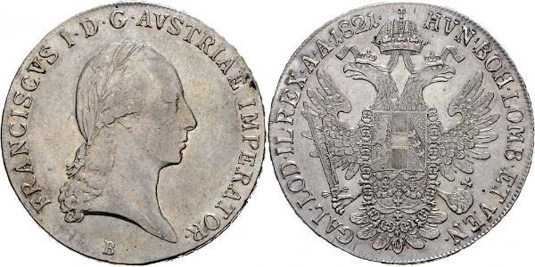 1 Thaler Impero austriaco (1804-1867) Argento Francis II, Holy Roman Emperor (1768 - 1835)