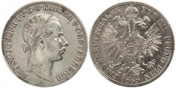 1 Thaler Impero austriaco (1804-1867) Argento Franz Joseph I (1830 - 1916)