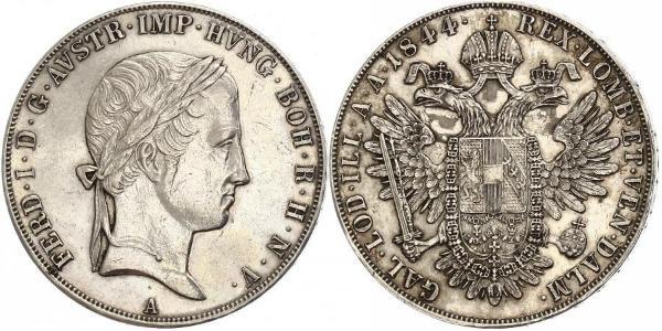 1 Thaler Impero austriaco (1804-1867) Argento Ferdinand I of Austria (1793 - 1875)