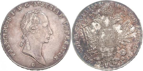 1 Thaler Impero austriaco (1804-1867) Argento Francis II, Holy Roman Emperor (1768 - 1835)