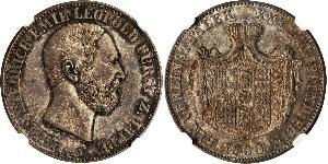 1 Thaler Lippe (1123 - 1918) Argento Leopoldo III di Lippe