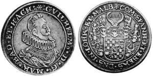 1 Thaler Margraviato di Baden (1112 - 1803) Argento 