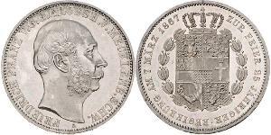 1 Thaler Meclemburgo-Schwerin (1352-1918) Argento Federico Francesco II di Meclemburgo-Schwerin