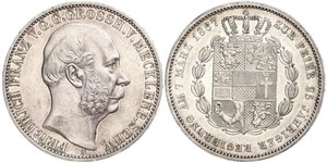 1 Thaler Meclemburgo-Schwerin (1352-1918) Argento Federico Francesco II di Meclemburgo-Schwerin