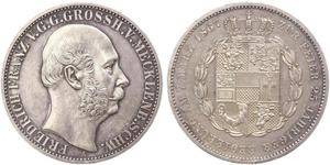 1 Thaler Meclemburgo-Schwerin (1352-1918) Argento Federico Francesco II di Meclemburgo-Schwerin