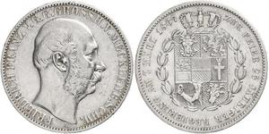 1 Thaler Meclemburgo-Schwerin (1352-1918) Argento Federico Francesco II di Meclemburgo-Schwerin