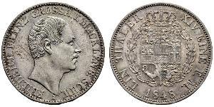 1 Thaler Meclemburgo-Schwerin (1352-1918) Argento Federico Francesco II di Meclemburgo-Schwerin