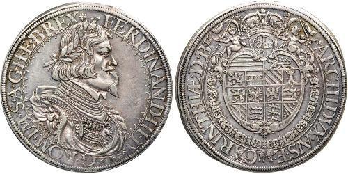 1 Thaler Monarchia asburgica (1526-1804) Argento Ferdinand III, Holy Roman Emperor (1608-1657)