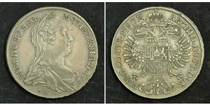 1 Thaler Monarchia asburgica (1526-1804) / Austria Argento Maria Theresa of Austria (1717 - 1780)