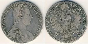 1 Thaler Monarchia asburgica (1526-1804) / Austria Argento Maria Theresa of Austria (1717 - 1780)