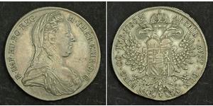 1 Thaler Monarchia asburgica (1526-1804) / Austria Argento Maria Theresa of Austria (1717 - 1780)