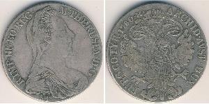 1 Thaler Monarchia asburgica (1526-1804) / Austria Argento Maria Theresa of Austria (1717 - 1780)