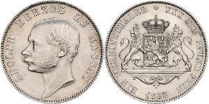 1 Thaler Nassau (stato) (1806 - 1866) Argento Adolfo di Lussemburgo