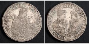 1 Thaler Principato Elettorale di Sassonia (1356 - 1806) Argento Cristiano II di Sassonia