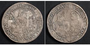 1 Thaler Principato Elettorale di Sassonia (1356 - 1806) Argento Cristiano II di Sassonia