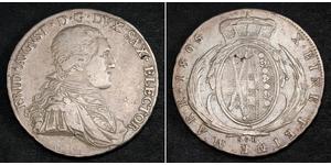 1 Thaler Principato Elettorale di Sassonia (1356 - 1806) Argento Federico Augusto I (re di Sassonia)