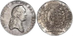 1 Thaler Principato Elettorale di Sassonia (1356 - 1806) Argento Augusto II di Polonia (1670 - 1733)