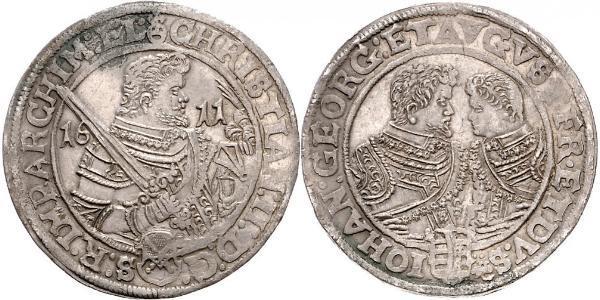 1 Thaler Principato Elettorale di Sassonia (1356 - 1806) Argento Cristiano II di Sassonia