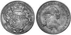 1 Thaler Principato di Ansbach (1398–1792) Argento Cristiano Federico di Brandeburgo-Ansbach(1736 – 1806)