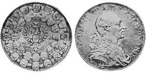 1 Thaler Principato di Ansbach (1398–1792) Argento Cristiano Federico di Brandeburgo-Ansbach(1736 – 1806)