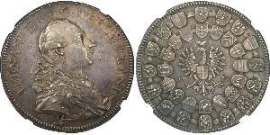 1 Thaler Principato di Ansbach (1398–1792) Argento Cristiano Federico di Brandeburgo-Ansbach(1736 – 1806)