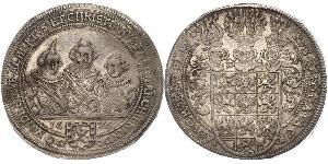 1 Thaler Principato di Ansbach (1398–1792) Argento 