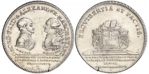 1 Thaler Principato di Ansbach (1398–1792) Argento Cristiano Federico di Brandeburgo-Ansbach(1736 – 1806)