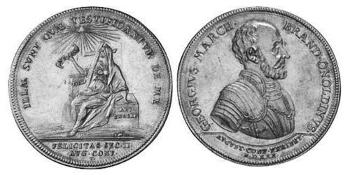 1 Thaler Principato di Ansbach (1398–1792) Argento Carlo Guglielmo Federico di Brandeburgo-Ansbach(1712 – 1757)