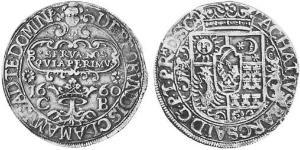 1 Thaler Principato di Transilvania (1571-1711) Argento 