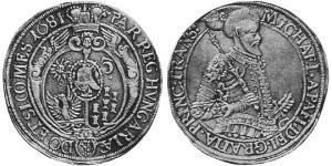 1 Thaler Principato di Transilvania (1571-1711) Argento 