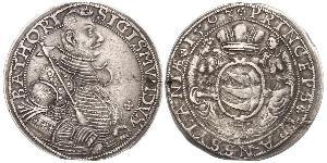 1 Thaler Principato di Transilvania (1571-1711) Argento Zsigmond Báthory (1572 -1613)