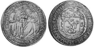 1 Thaler Principato di Transilvania (1571-1711) Argento 