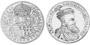 1 Thaler Principato di Transilvania (1571-1711) Argento 