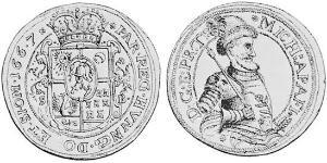 1 Thaler Principato di Transilvania (1571-1711) Argento 