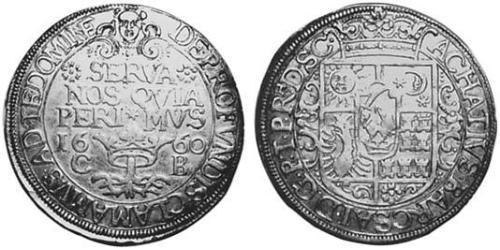 1 Thaler Principato di Transilvania (1571-1711) Argento 