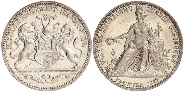 1 Thaler Provincia di Hannover (1868 - 1946) Argento 
