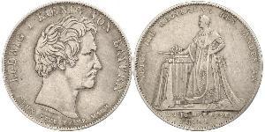 1 Thaler Regno di Baviera (1806 - 1918) Argento Ludovico I di Baviera (re)(1786 – 1868)