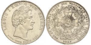 1 Thaler Regno di Baviera (1806 - 1918) Argento Ludovico I di Baviera (re)(1786 – 1868)