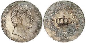 1 Thaler Regno di Baviera (1806 - 1918) Argento Ludovico I di Baviera (re)(1786 – 1868)